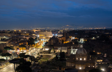 Obraz premium The Colosseum or Coliseum, Flavian Amphitheatre in Rome, Italy