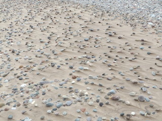 pebbles on sand 