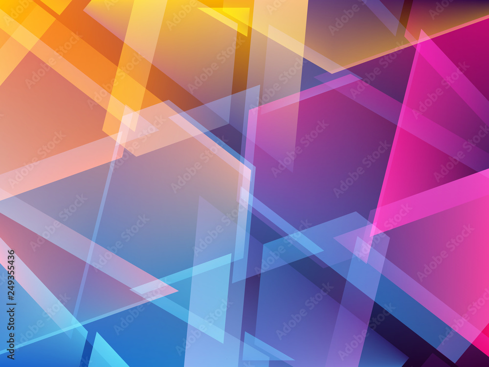 Poster abstract colorful triangle geometric background. shards of broken glass. vector illustration