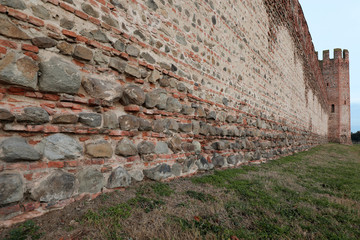 City Walls of Montagnana Town in Italy