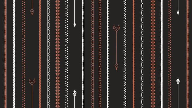 animation with minimalistic pattern of arrows 