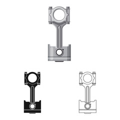 Vector design of auto and part logo. Collection of auto and car stock vector illustration.