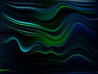 Modern colorful flow poster. Abstract background with waves. Vector illustration