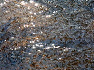 Réverbérations de flaques en lac
