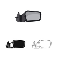 Vector illustration of auto and part icon. Collection of auto and car stock symbol for web.