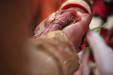 couple holding hands