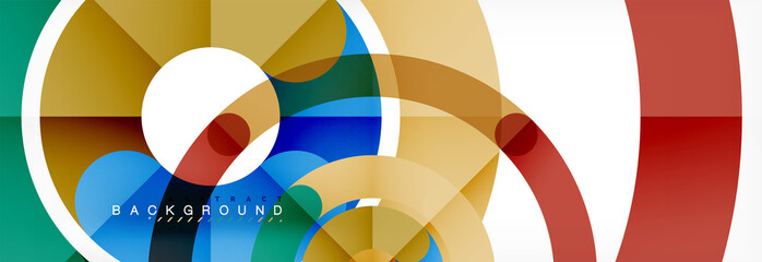 Obraz premium Linear design circle background