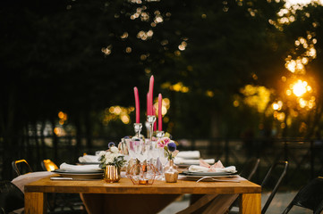 Table au soleil mariage