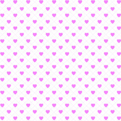 Vector seamless pattern with hearts and dots, romantic wallpaper, background for mother's day or valentine's day, 8th march