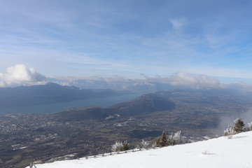 LAC DU BOURGET VU DEPUIS LE REVARD - AIX LES BAINS - SAVOIE