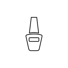 nail polish bottle  outline icon. Signs and symbols can be used for web, logo, mobile app, UI, UX