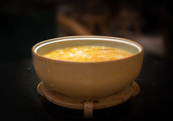 papaya and clam porridge，Nutritious breakfast