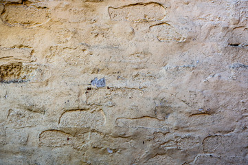 Old painted brick work