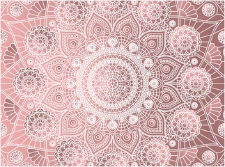 Vector background with mandala pattern.