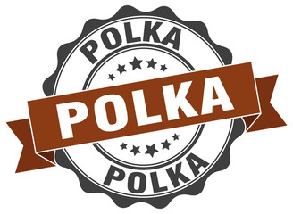 Obraz premium polka stamp. sign. seal