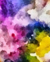 Abstract watercolor background. Hand drawn scratched grunge unusual texture. Custom design pattern. Digital painting oil artwork.