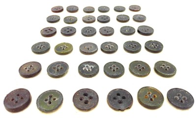 Fototapeta premium Vintage Dressmaker Tailor Buttons isolated on white background