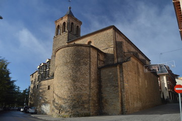 Fototapeta na wymiar Monastery Of The Benedictines In Jaca. Travel, Landscapes, Nature, Architecture. December 27, 2014. Jaca, Huesca, Aragon.