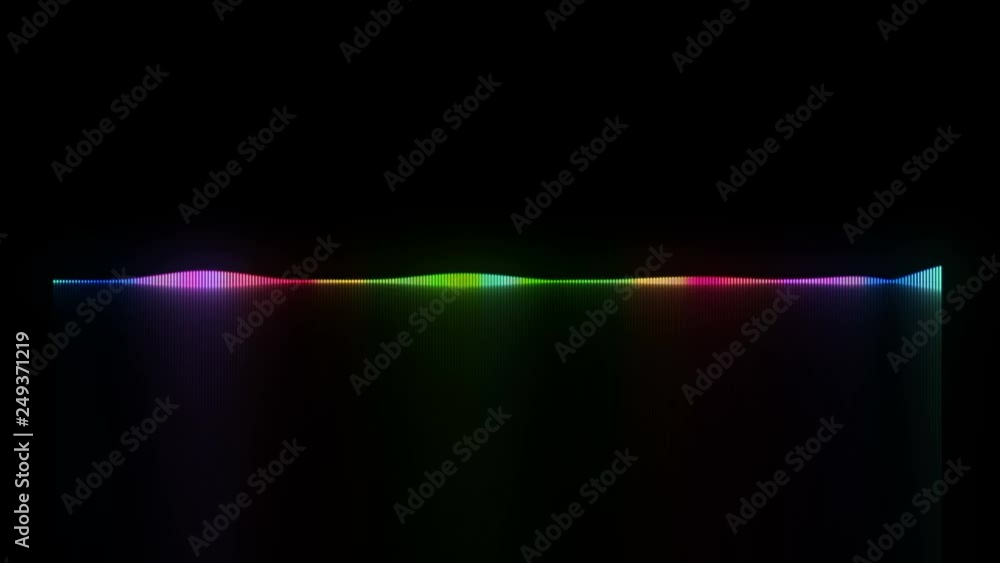 Poster dynamic audio waveform, equalizer, 3d rendering computer generated background for nightclub, dj crea