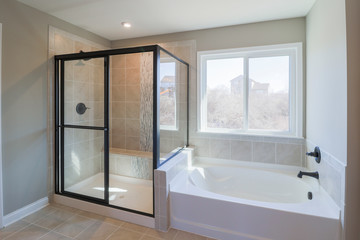 interior of modern bathroom