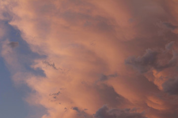 textural sunset/sunrise sky with clouds