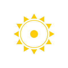 sun sign vector illustration