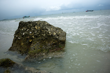 rocks and sea