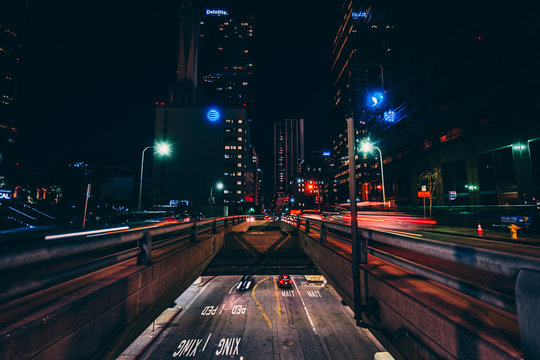 Long Exposure in Downtown Los Angeles