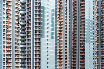 Exterior of apartment building