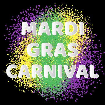 mardi gras carnival on white background. Vector bright background. Venetian carnival mardi gras party. Lettering typography. Festive event decoration. Celebration & party. Design template celebration.