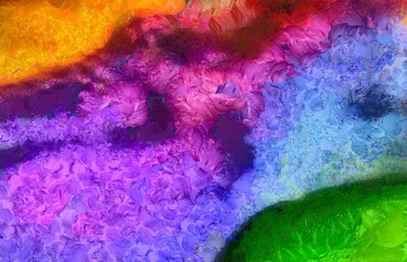 High quality detailed close up texture. Macro background in oil. Dry strokes of brush. Amazing beauty backdrop. Perfect pattern in vintage painting style.