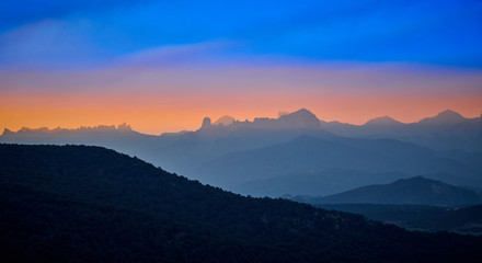 Courthouse Mountain at Sunrise