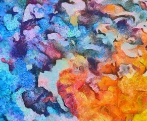 Abstract painting oil background.