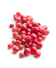 Dried pink peppercorn.