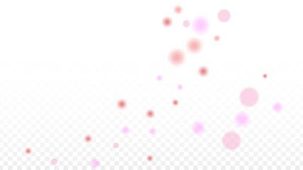 Hearts Confetti Falling Background. St. Valentine's Day pattern. Romantic Scattered Hearts Design Element. Love. Sweet Moment. Gift. Cute Element of Design for Sales or Celebration.