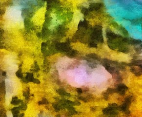 Multi-color brush strokes in oil structure. Grunge fine art mixed media texture. Artistic detailed background. Interesting designed pattern. Prints backdrop.