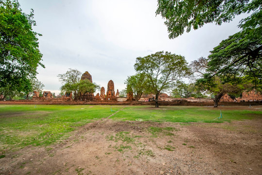 Wat Mahathat Temple in Ayutthaya, Thailand