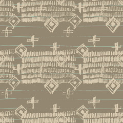 Tie Dye Japanese Geometric Simple Seamless Pattern. Geo Wabi Sabi Watercolor Kimono Print. Boho Tie Dye Native Batik. Scribble Cartoon Doodle Craft Texture. Scribble Craft Doodle Seamless Collage