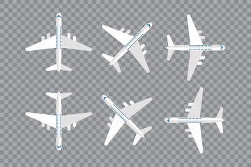 Vector Airplane Top View