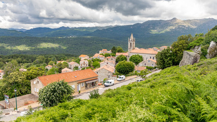 Fototapeta na wymiar Village de Zonza, Corse