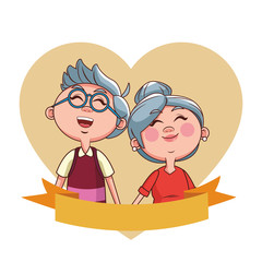 elder couple love banner