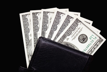 American dollars close-up