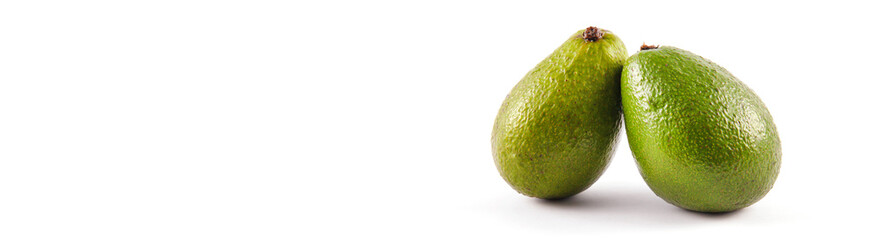 avocado isolated on white background