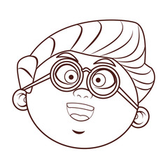 grandfather glasses head