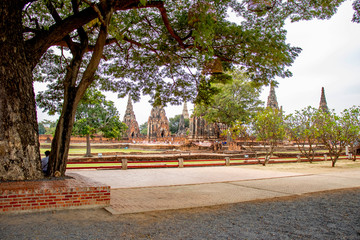 Obraz premium Wat Chaiwatthanaram Temple in Ayutthaya, Thailand