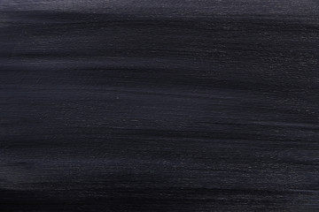 Black blank decorative background. Modern art. Blank backdrop. Texture paint on a wooden surface.