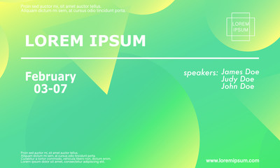 Obraz premium Conference invitation design template