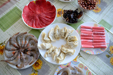 Food for Chinese hot-pot