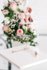 Colorful flowers with pastel and soft colors