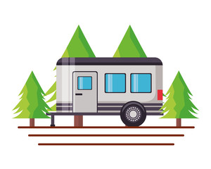 camper trailer trees